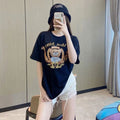 Moschino T-shirt Loose Round Neck T-shirt